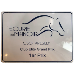 Plaque alu miroir
