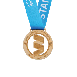 Médaille bois découpé
