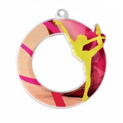 Médaille gymnastique acrylique